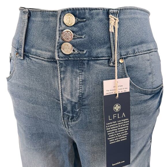 Laurie Felt Silky Denim Curve Ankle Skinny Jeans NWT Size S High Rise 27” Inseam - Picture 3 of 8